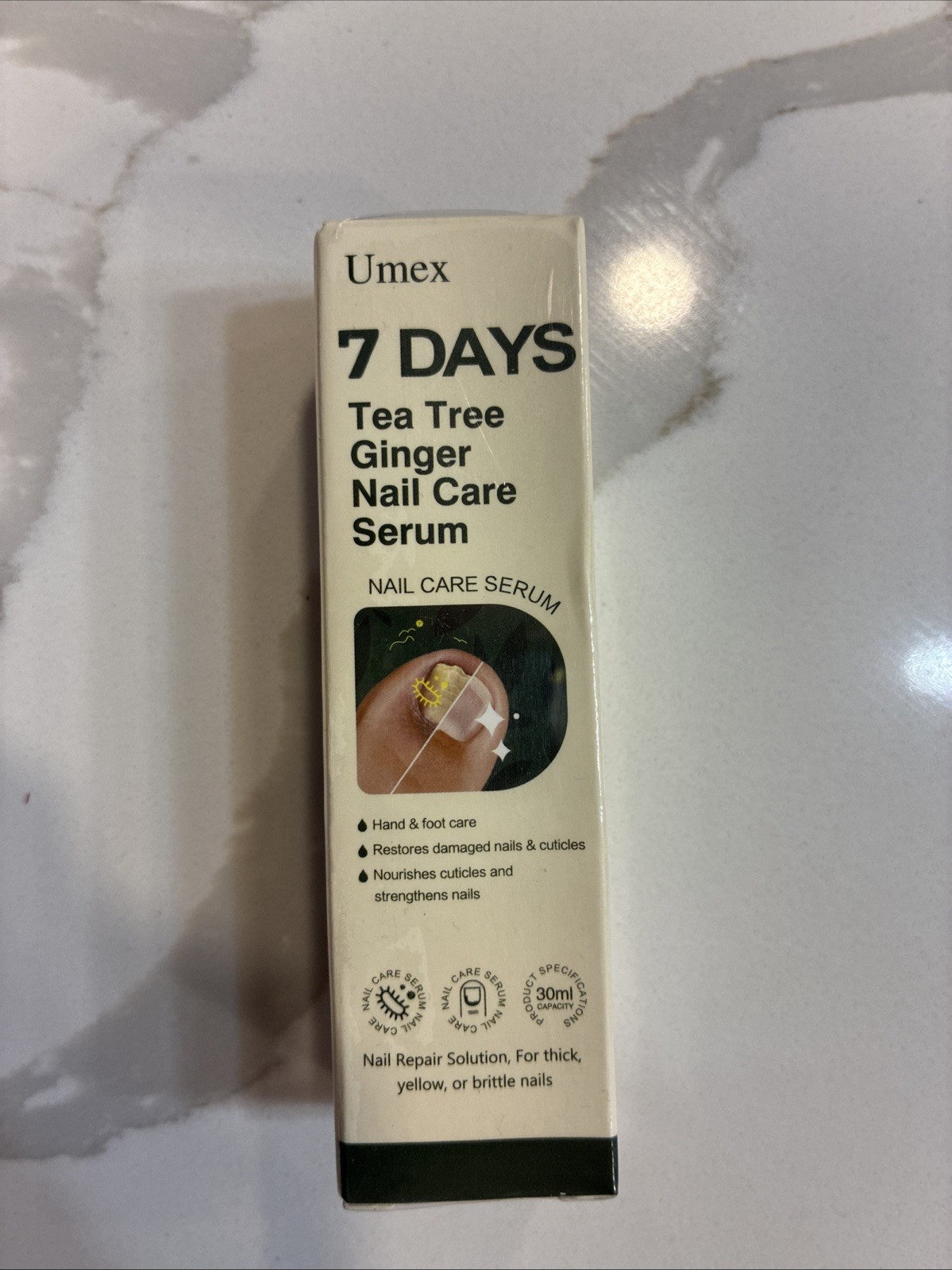 7 Days Tea Tree & Ginger Nail Care Serum 30ml For Repair Dry Brittle Nails