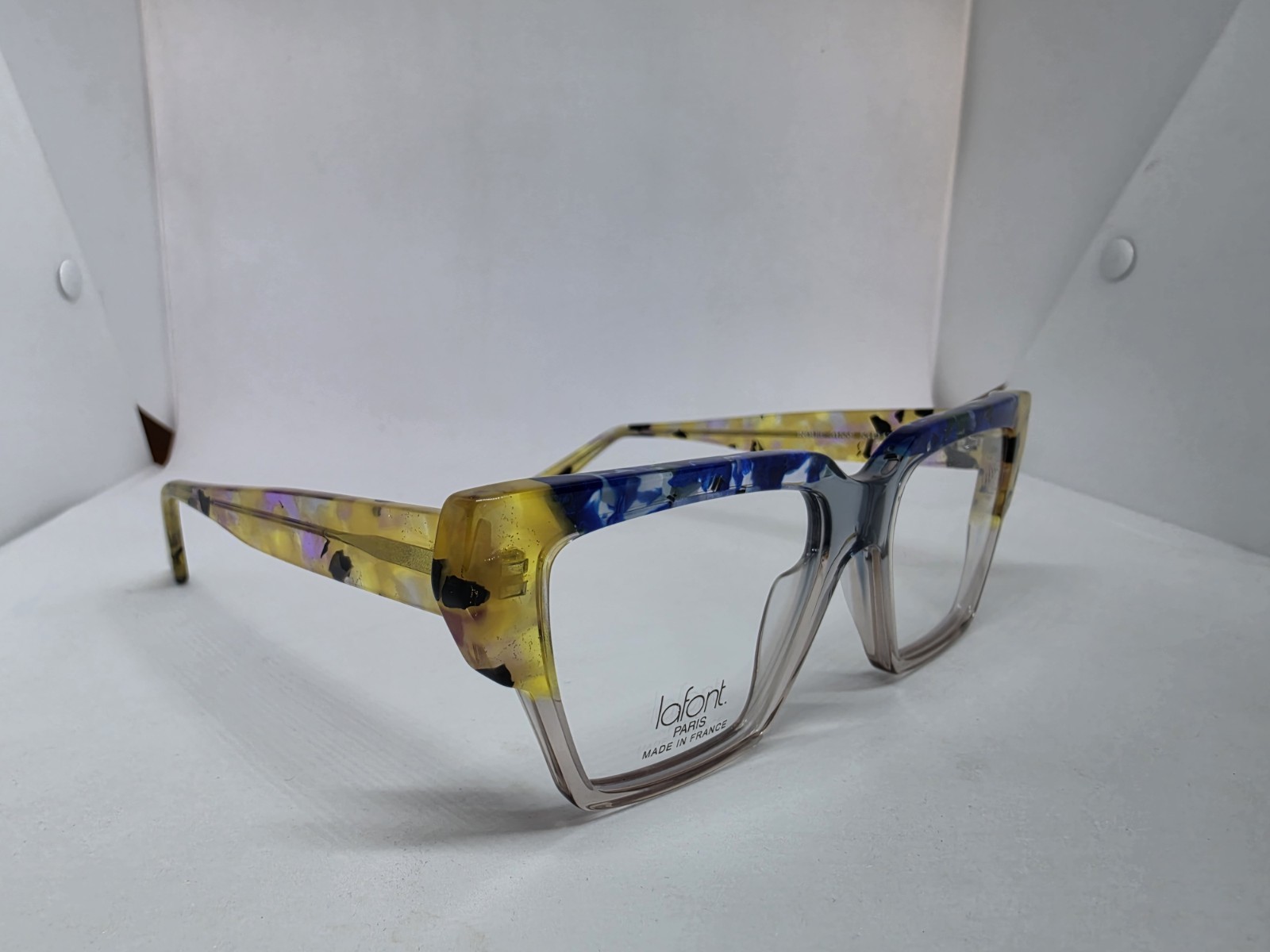 JEAN LAFONT PARIS INOUIE 3155E YELLOW BLUE EYEGLASSES NEW AUTHENTIC FRANCE