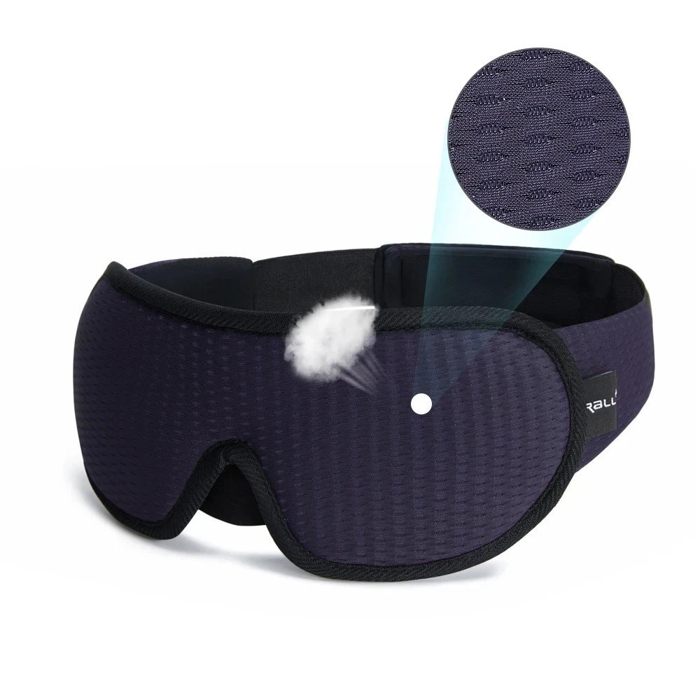 100% Blackout Travel 3D Eye Mask Sleep Soft Padded Shade Cover Relax Blindfold