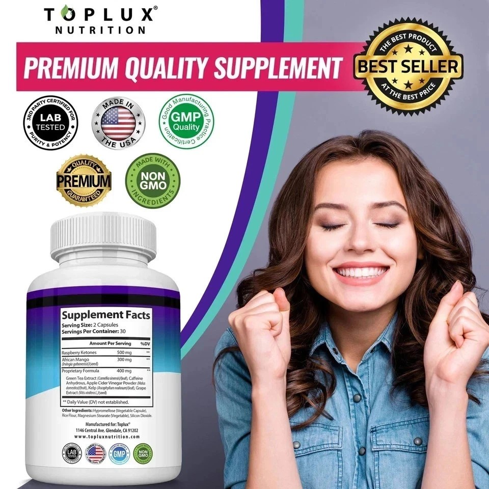 Toplux Keto Burn Pills Ketosis Weight Loss – 1200 Mg Ultra Advanced Natural