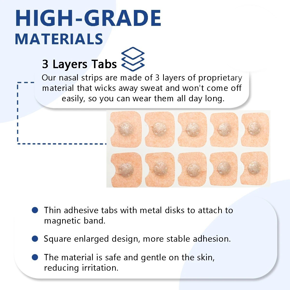Nasal breathing dilators Magnetic Nasal Strips Increase Air Intake Improve Sleep