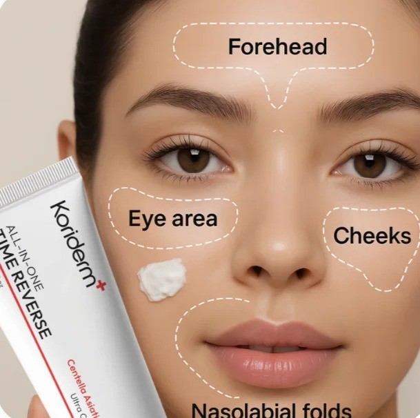 Koriderm Time Reverse Cream, Koriderm Cream for Face for All Skin Types-50ml