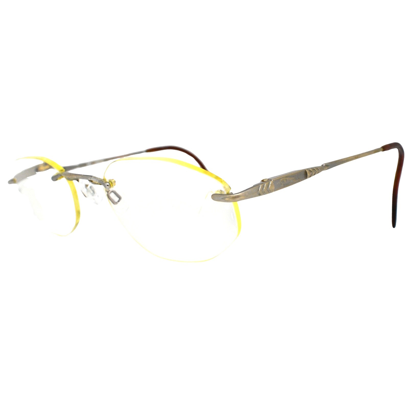 Jaguar Unknown Model-Gold Rimless 54-19-140mm Eyeglasses FRAMES ONLY – GOOD