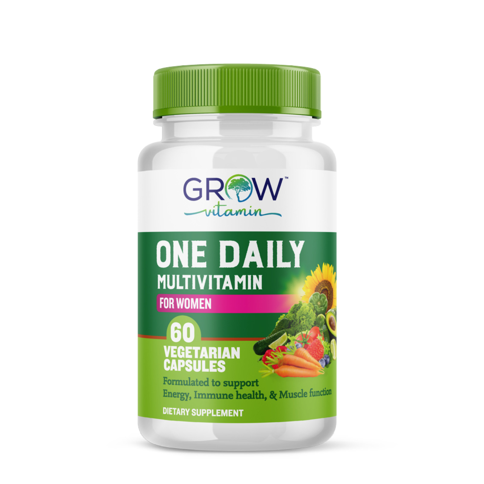 Women Organic Whole food multivitamin & Multi-Mineral, One Daily, 60 days supply