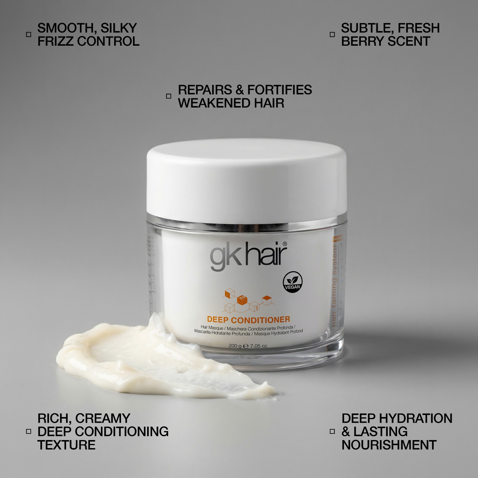 GK HAIR Deep Conditioner Intense Hydrating Repair Treatment Mask for Dry Damaged