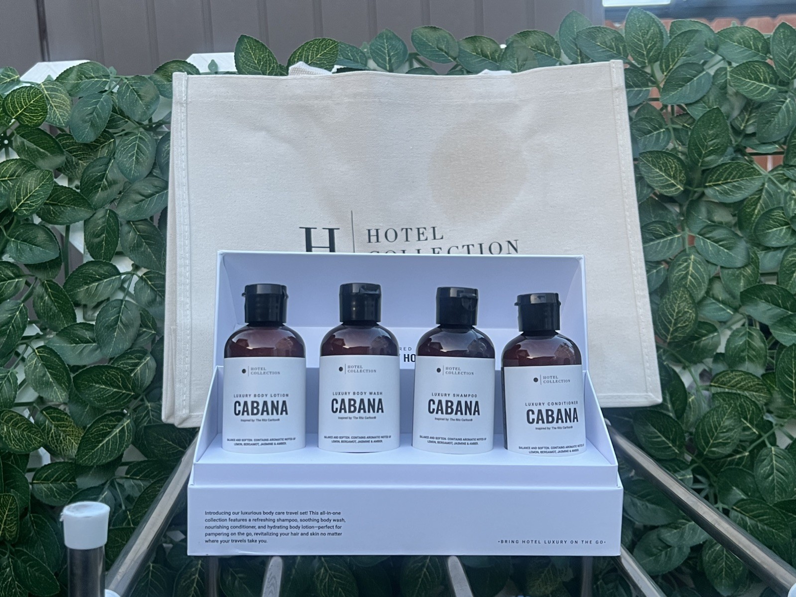 Two Hotel Collection Luxury Body Care Set Travel Size Complete Travel Kit