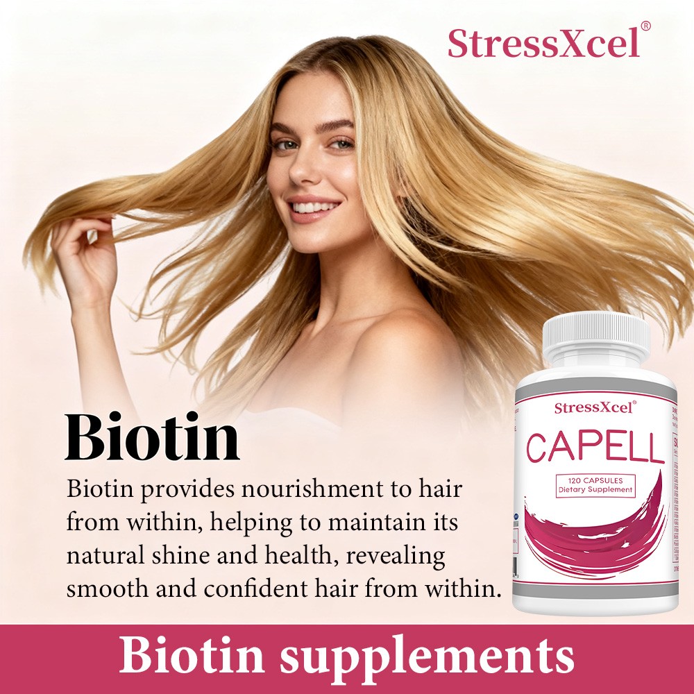 Capell Hair Health Supplement – Hair Follicle & Growth Support,Reduces Breakage