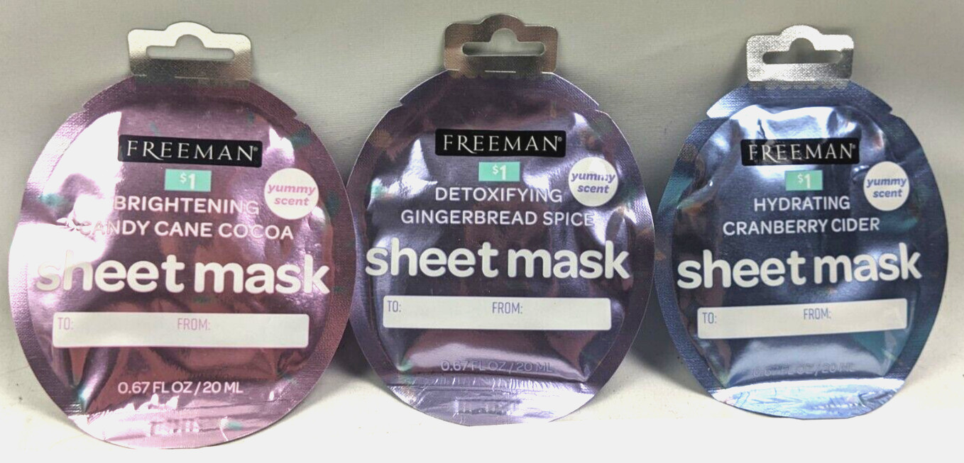 36 Christmas Face Masks Bulk Set – Glow Facial Skincare, Detox, Hydration, Gifts