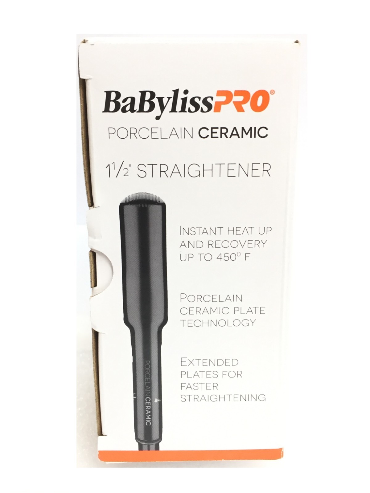 Babyliss PRO Porcelain Ceramic Straightener Iron 1 1/2″, Model BP9559UC