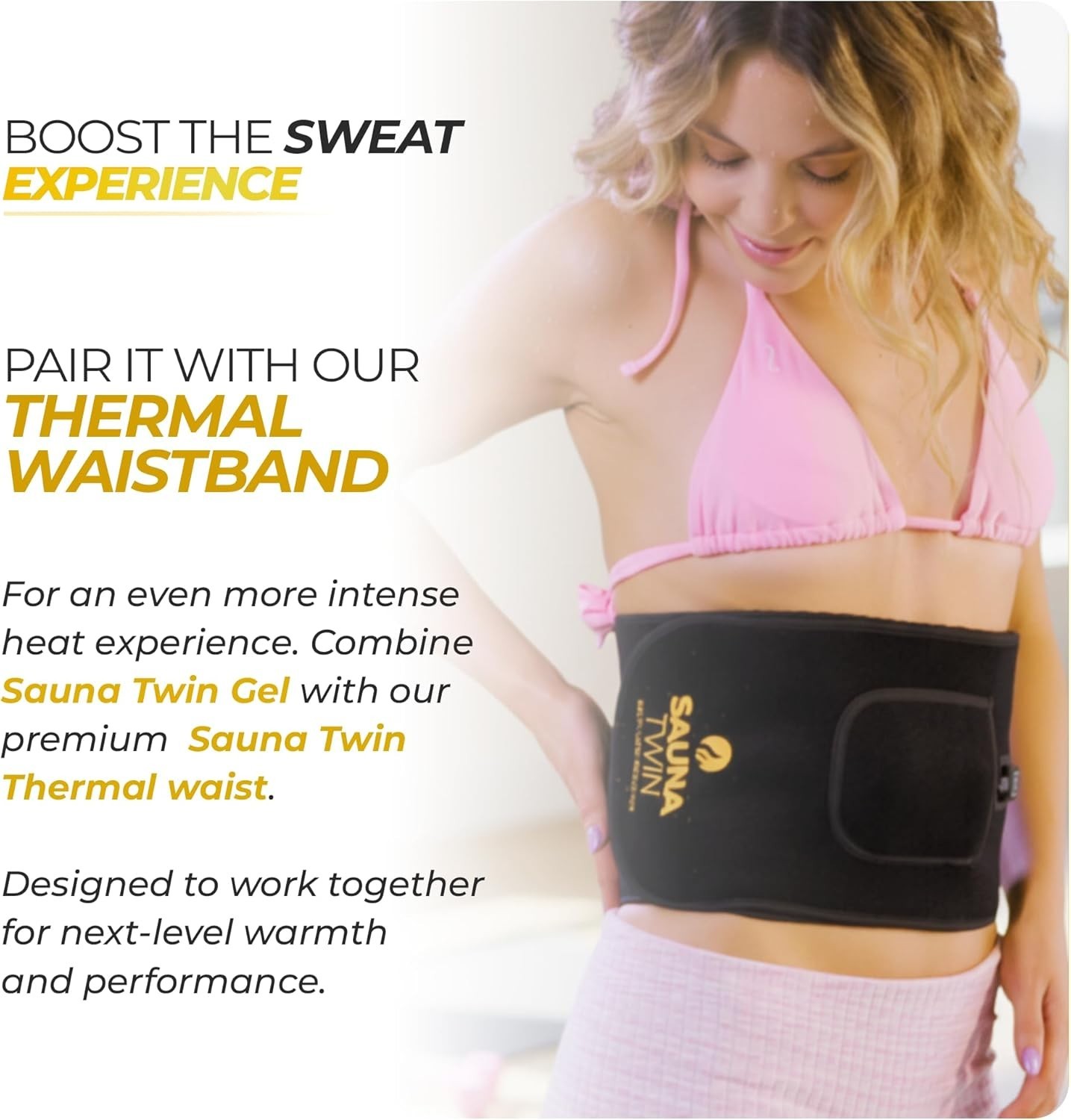 Sauna Twin Thermo-Active Body Gel Waist Trimmer Sweat Effect Warming Workout