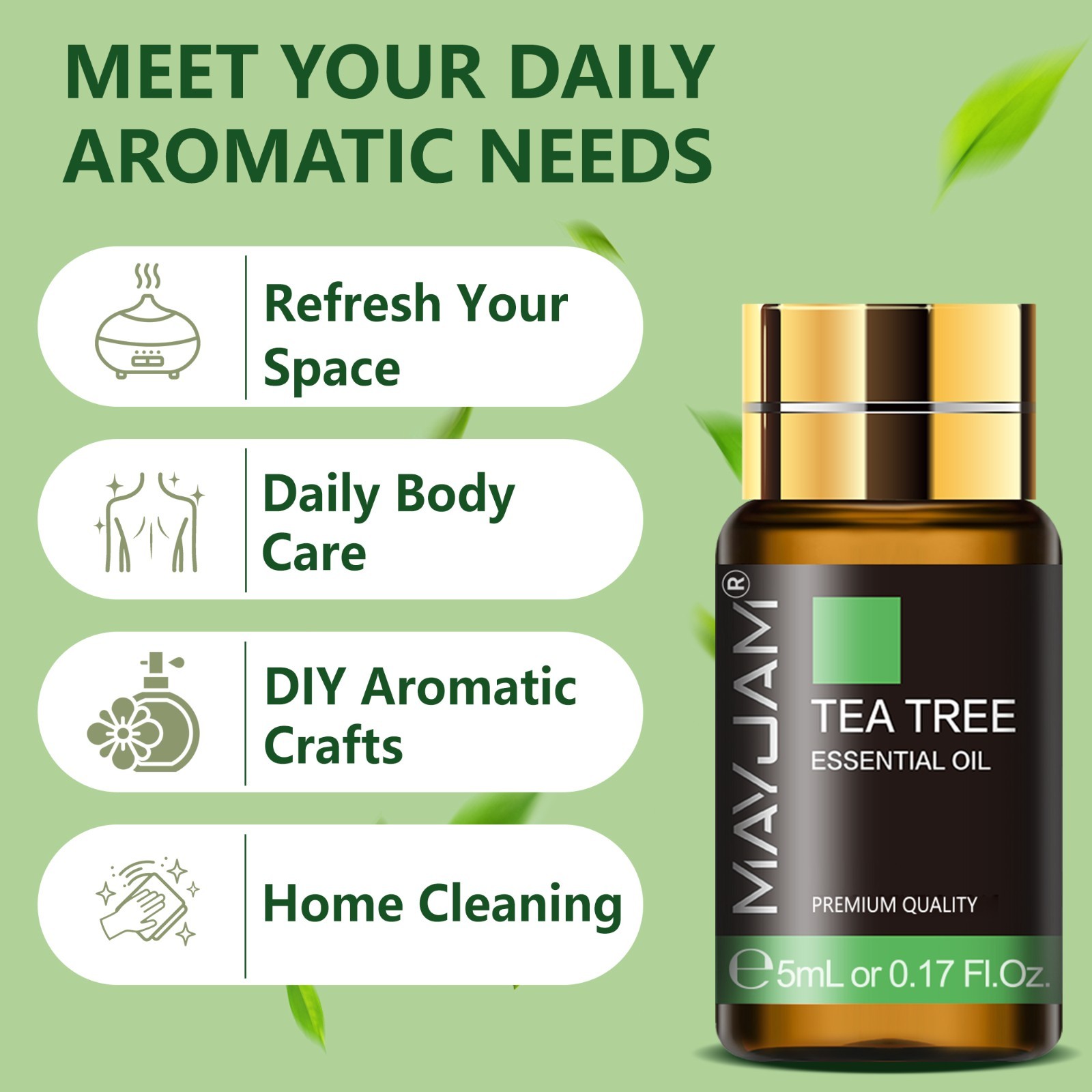 MAYJAM 20Pcs Essential Oil Set Aromatherapy Gift Kit 100% Pure Oils for Diffuser