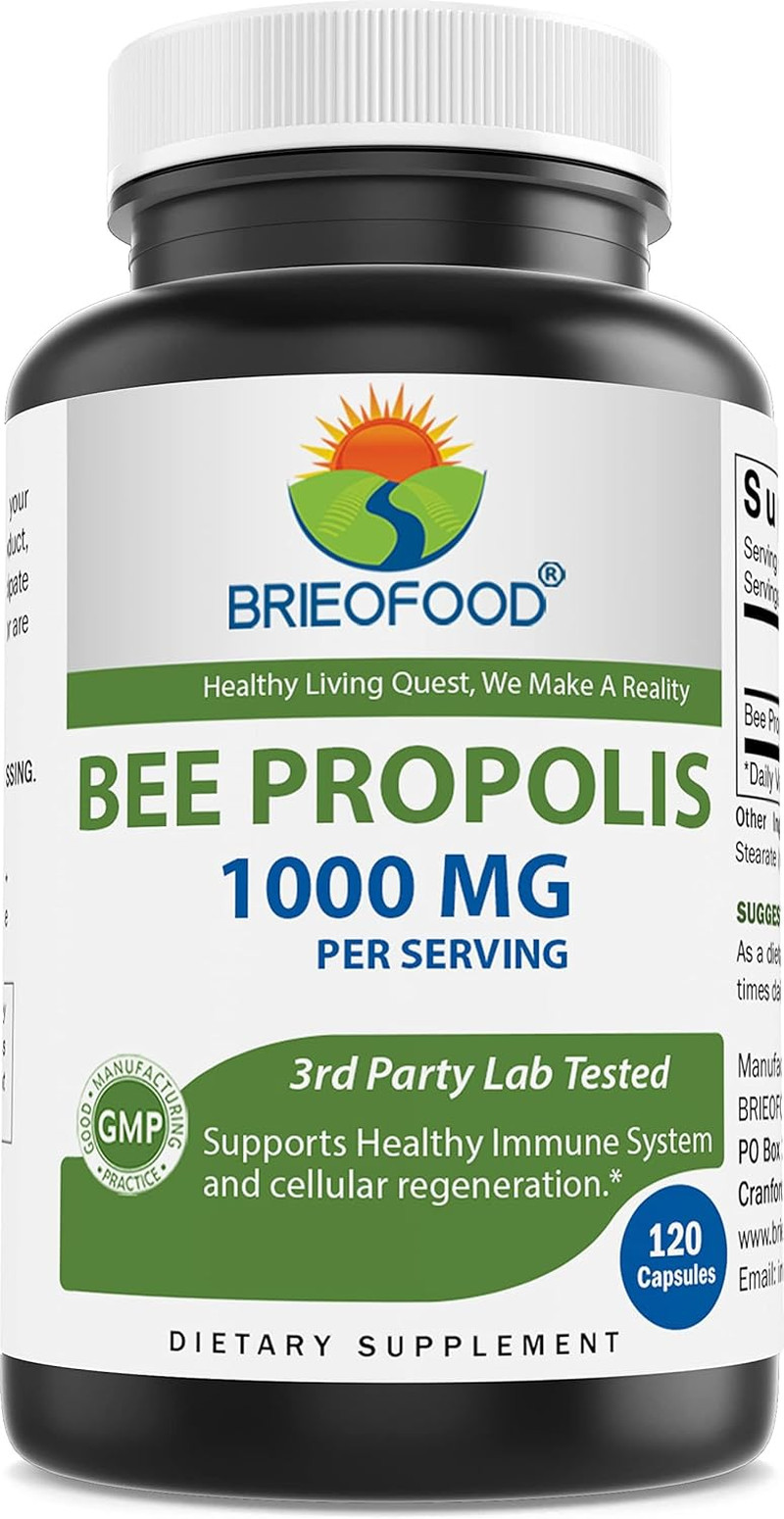 Bee Propolis 1000Mg per Serving – 120 Capsules