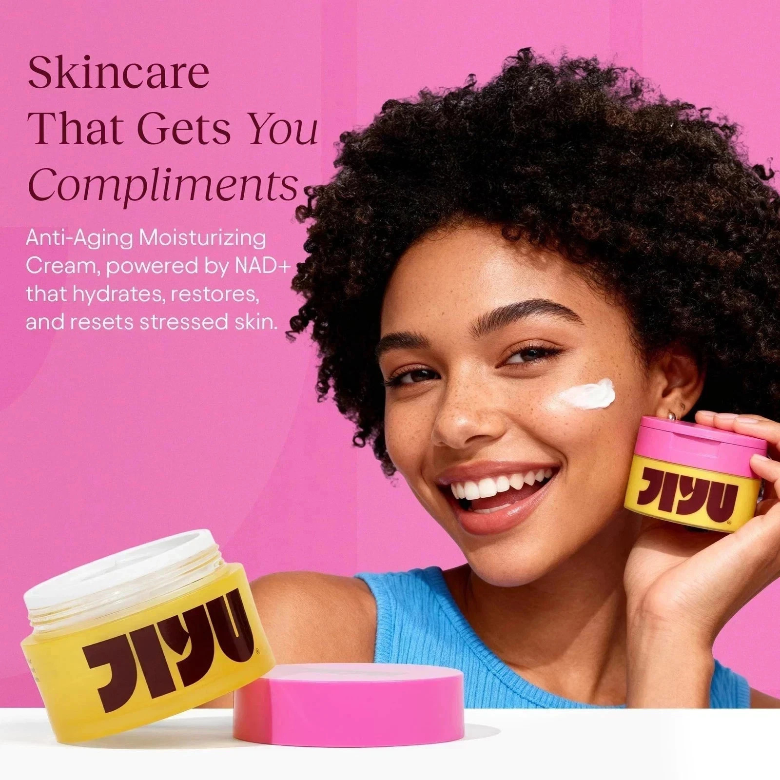 NAD+ Hydrating Face Moisturizer – Korean Anti-Aging Cream for Radiant, Firm & Sm