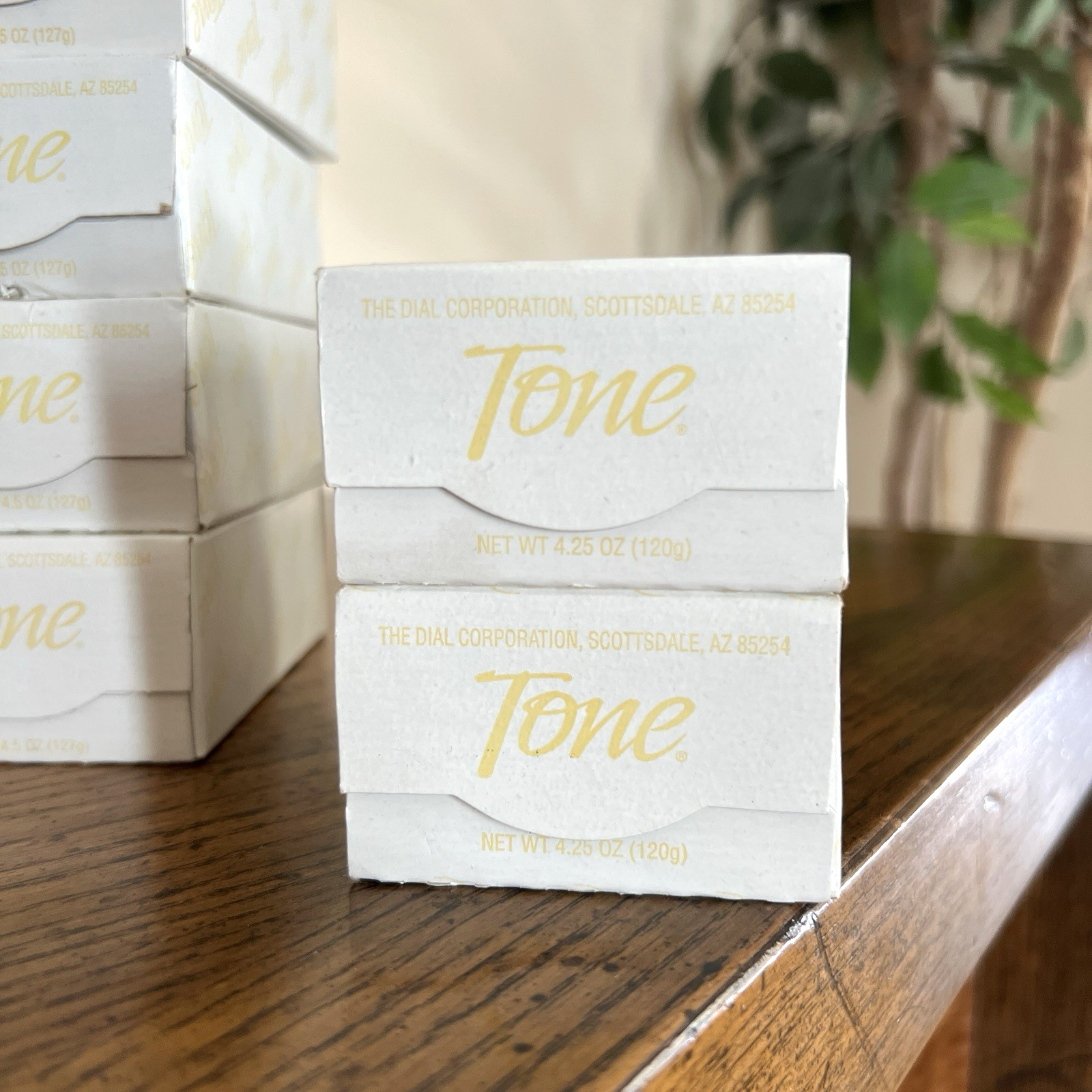 Tone Original Bar Soap 4.25 oz Lot of 6 Unknown Scent Logo Box New Discontinued