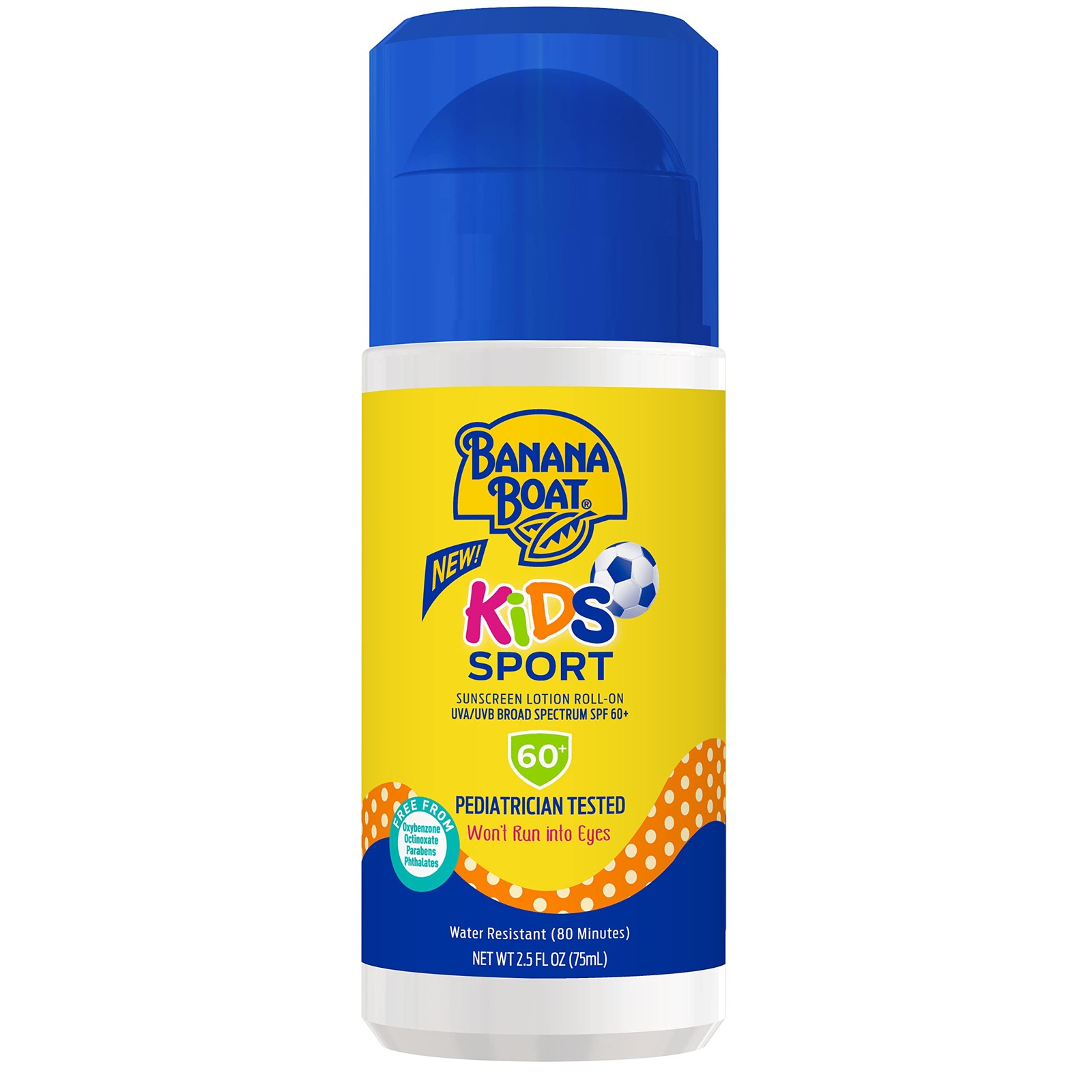 Banana Boat Sport Kids Sunscreen Roll On Lotion 2.5 Fl Oz (Pack of 1), Sun