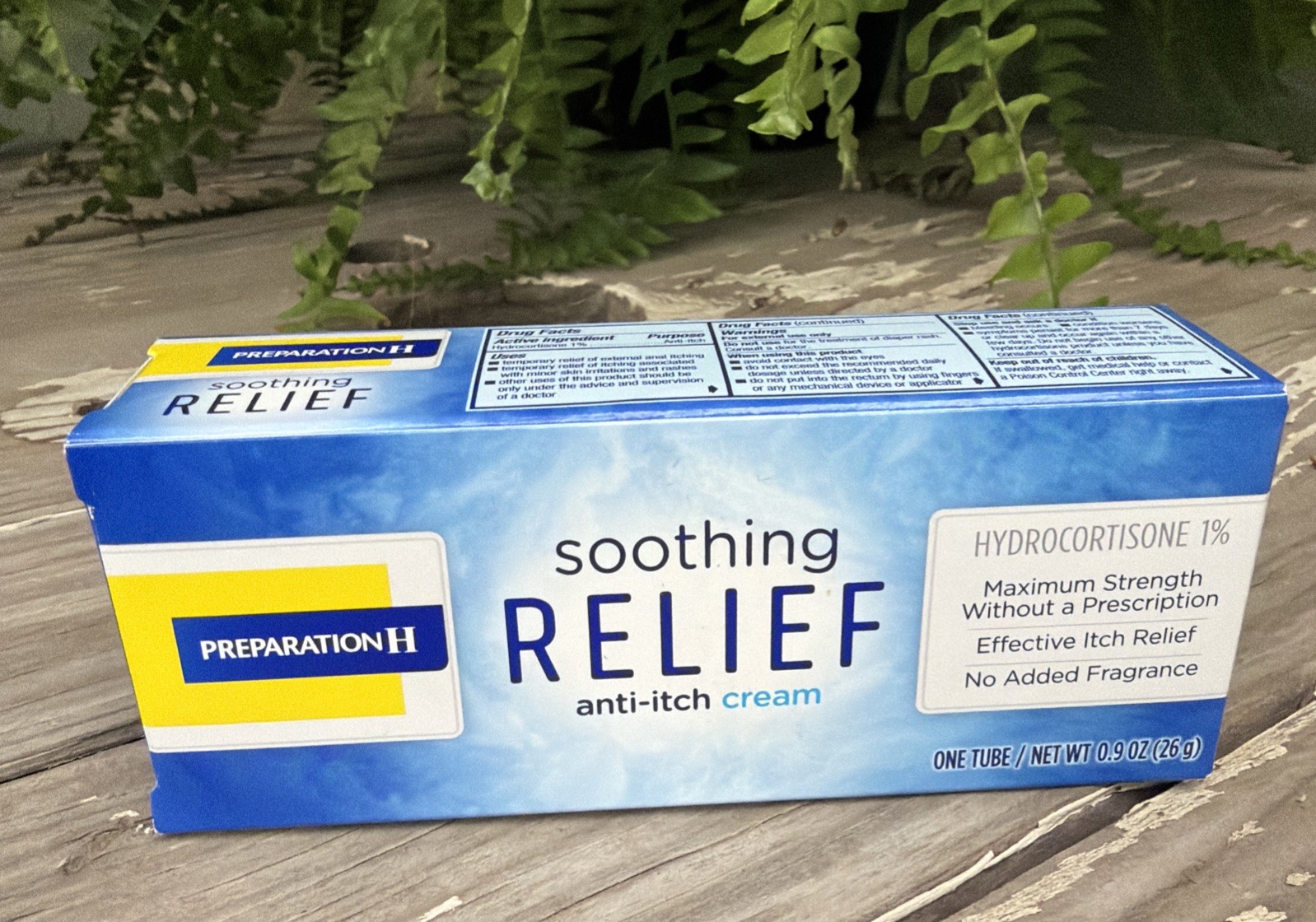 Preparation H Soothing Relief 1% Anti-Itch Cream 0.9 Oz Exp 12/2026 HTF New