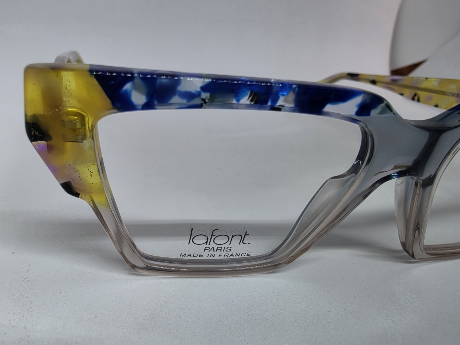 JEAN LAFONT PARIS INOUIE 3155E YELLOW BLUE EYEGLASSES NEW AUTHENTIC FRANCE