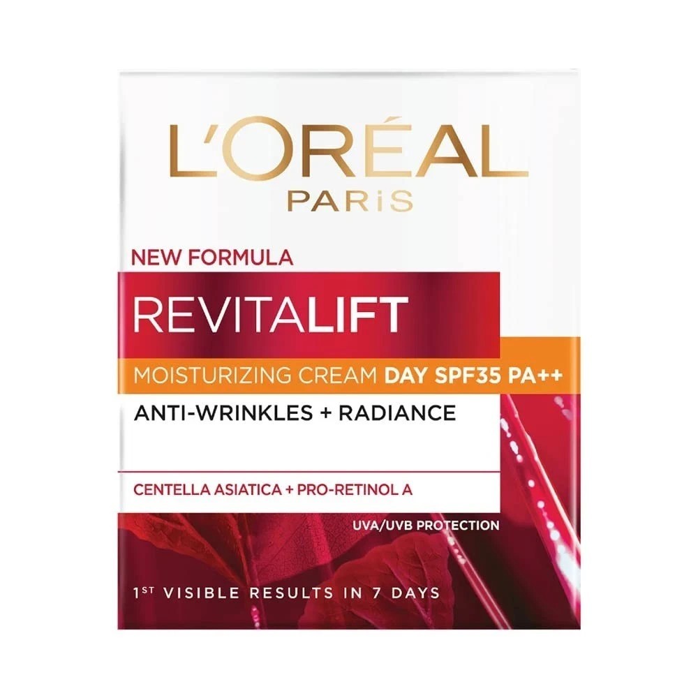 L’Oreal Paris Day Cream, SPF 35 Pa++ Anti-Wrinkle and Radiance, Boosts Skin 50ml
