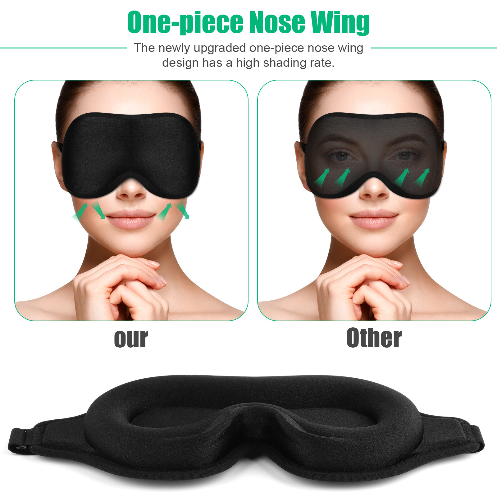 3D Travel Silk Eye Mask Sleeping Soft Padded Shade Cover Rest Relax Blindfold US