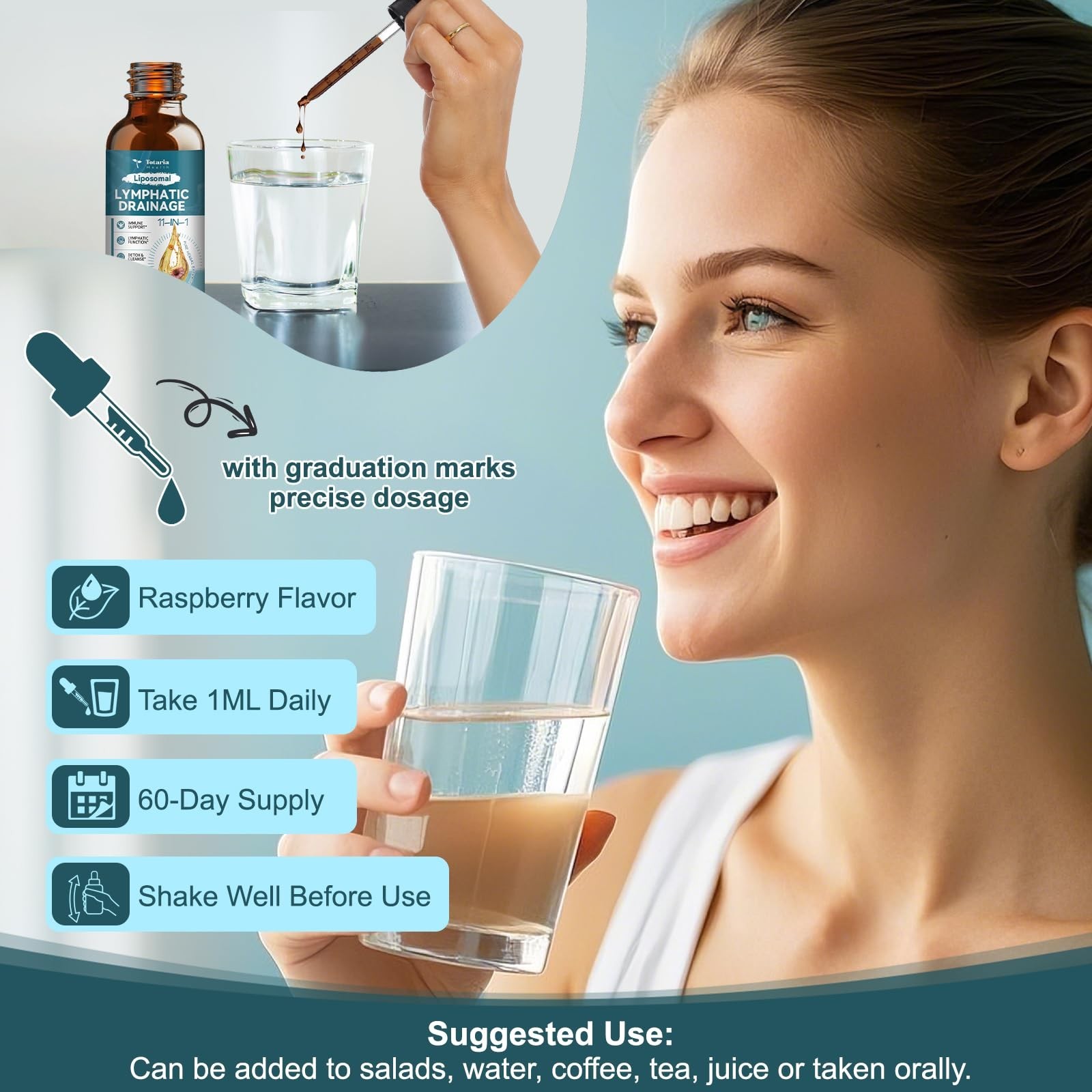 Liposomal Lymphatic Drainage Drops – 11 In 1 Organic Lymphatic Drainage Suppl…