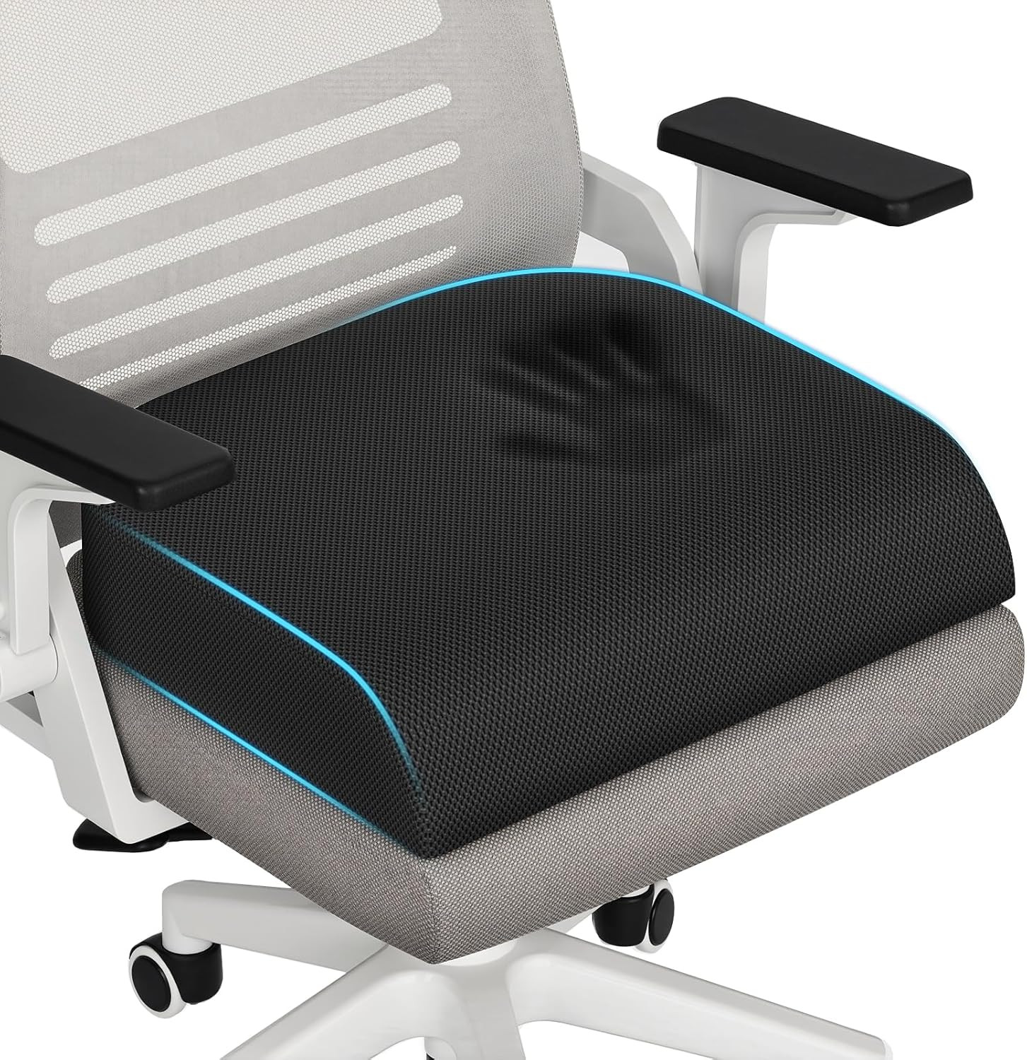 Tranquilrelax Large Seat Cushion, Memory Foam Cushion for Long Sitting Hours on