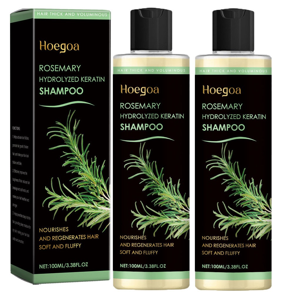 2 Pack Organic Rosemary Hair Growth Shampoo for Women and Men-Natural Thickening