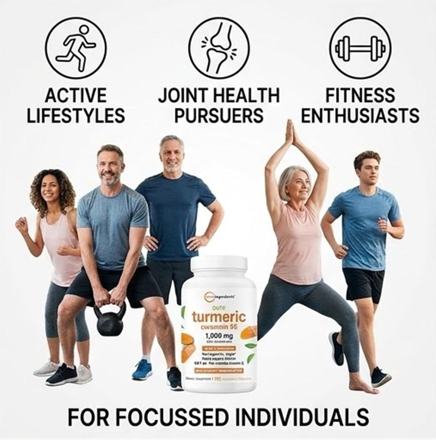 Micro Ingredients Turmeric Curcumin 95 2-Pack 1000mg Black Pepper 240 Capsules