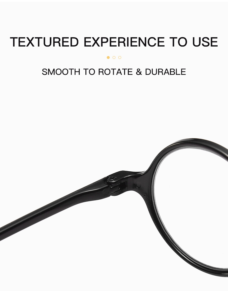 1PK Mens Unisex Round Frame Reading Glasses Clear Lens Readers for Small Faces