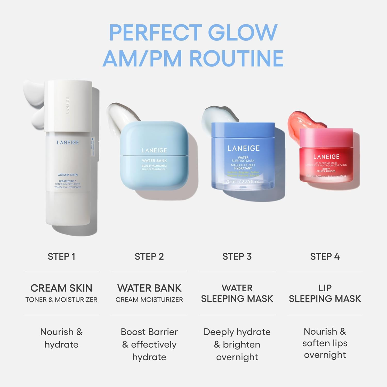 LANEIGE Cream Skin Toner & Moisturizer: Lightweight Refillable Korean Milky Tone