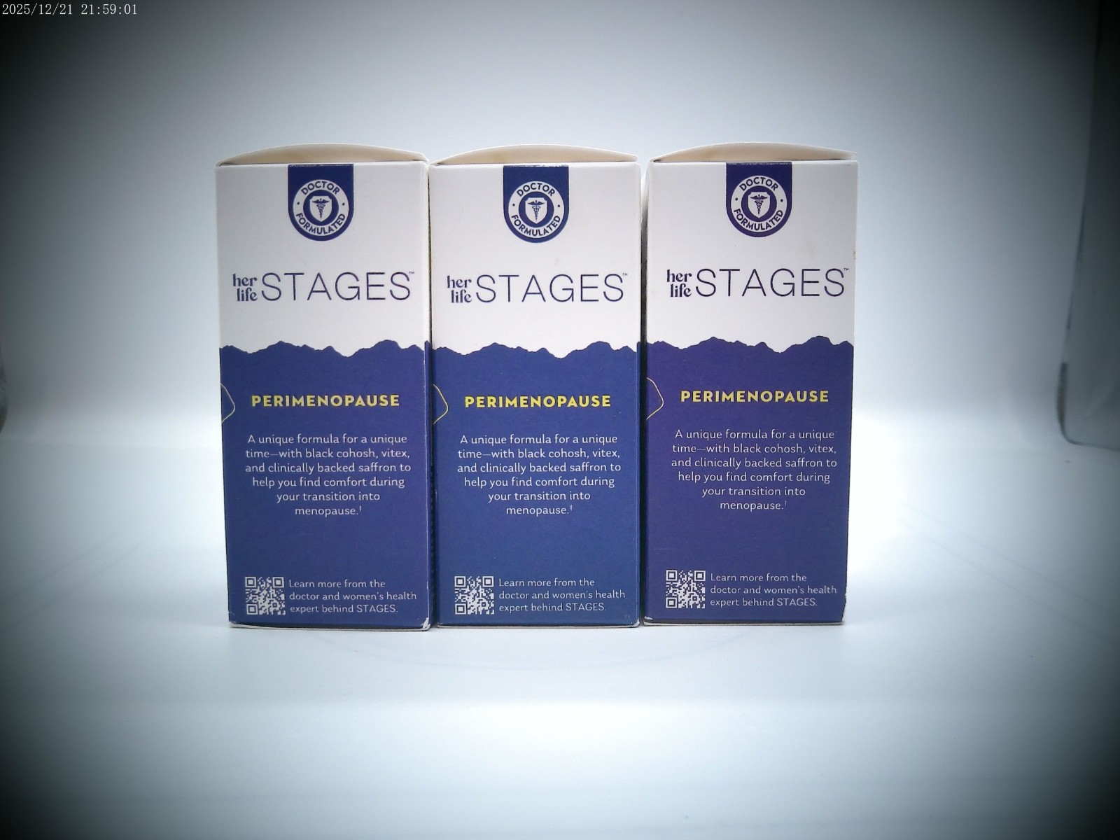 3Pk- Solaray Her Life Changes Perimenopause, 180 Total Veg Caps, Exp. 8/26
