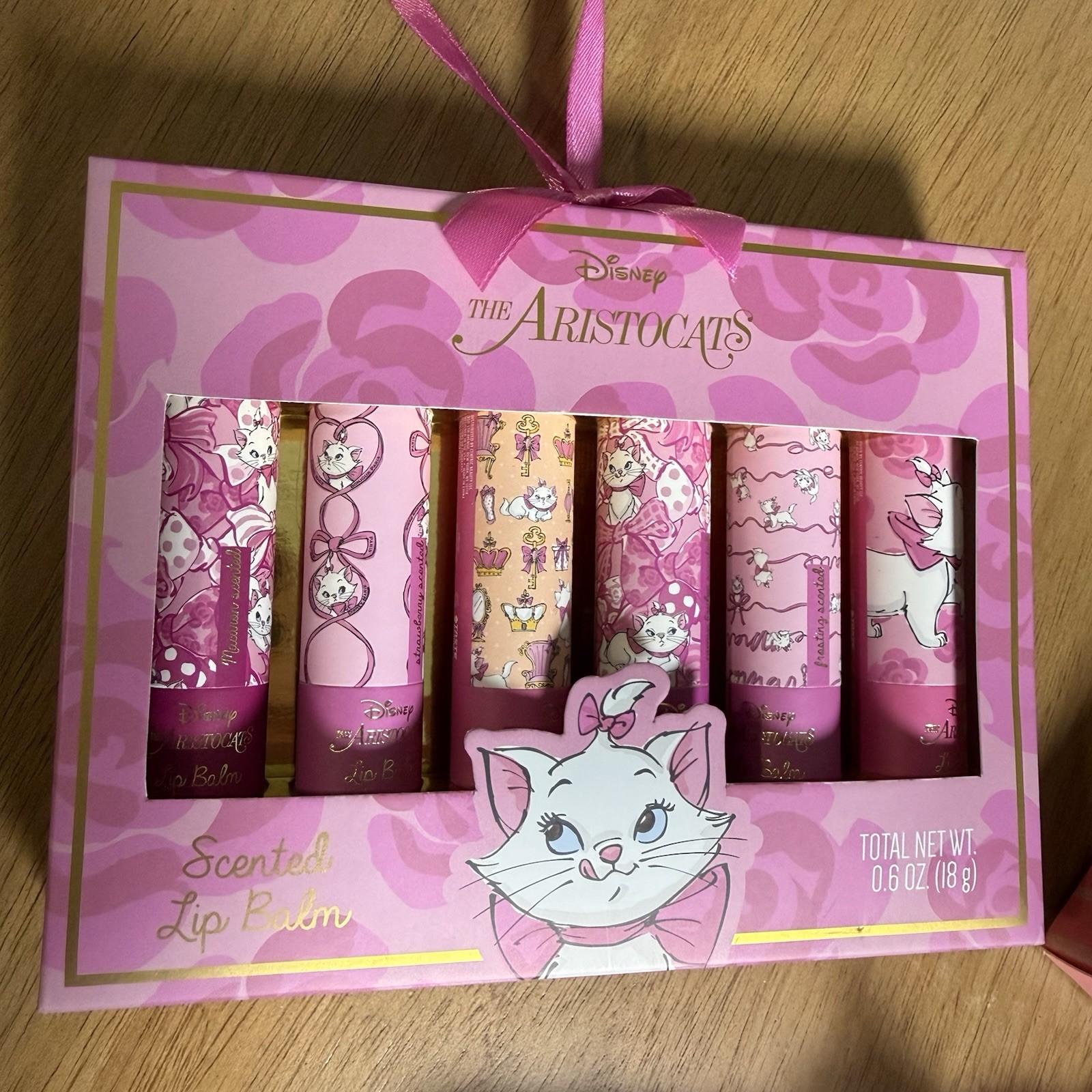Disney The Aristocats Shimmer Eyeshadow Palette Lip Oils and Scented Balms Marie