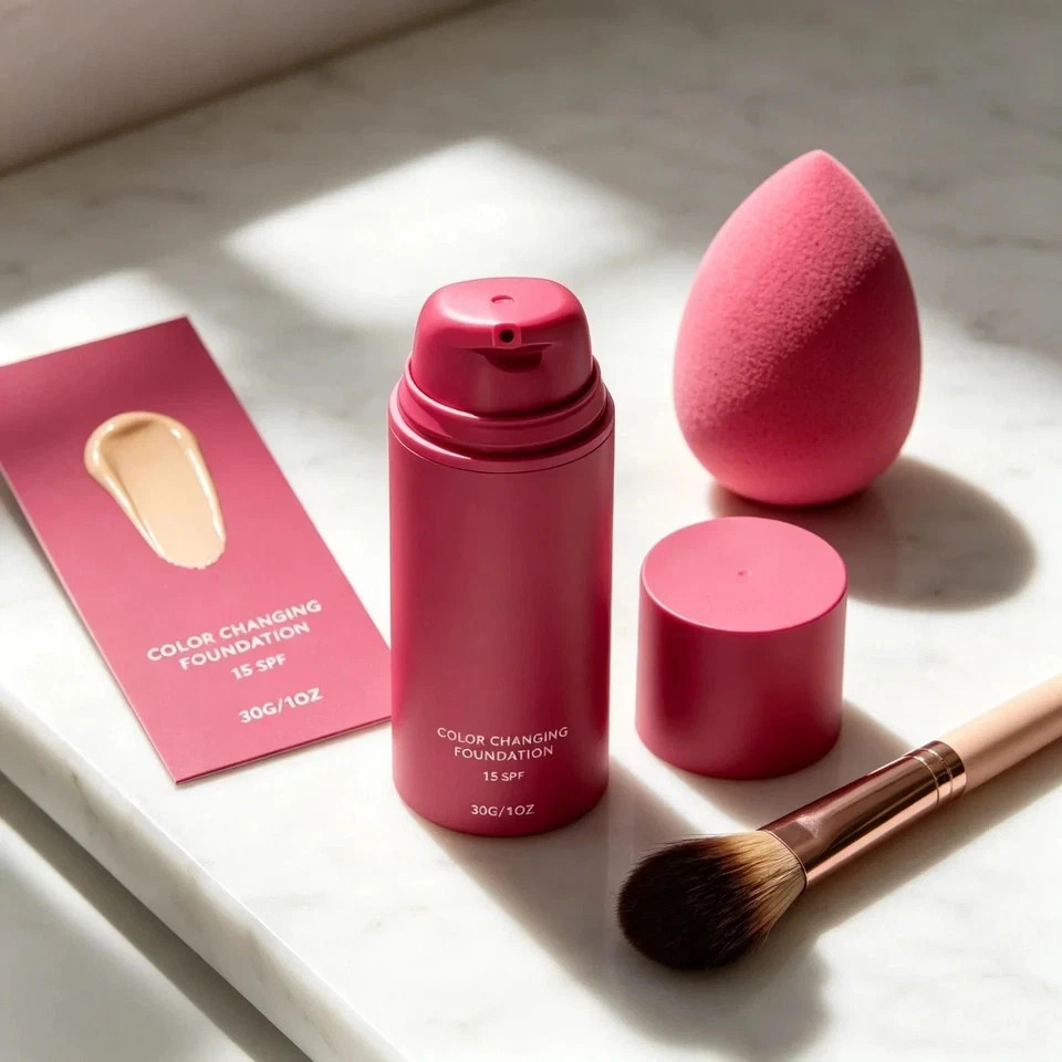 Smooche Foundation Korean Smooche Color Changing Foundation For All Skin Types-U