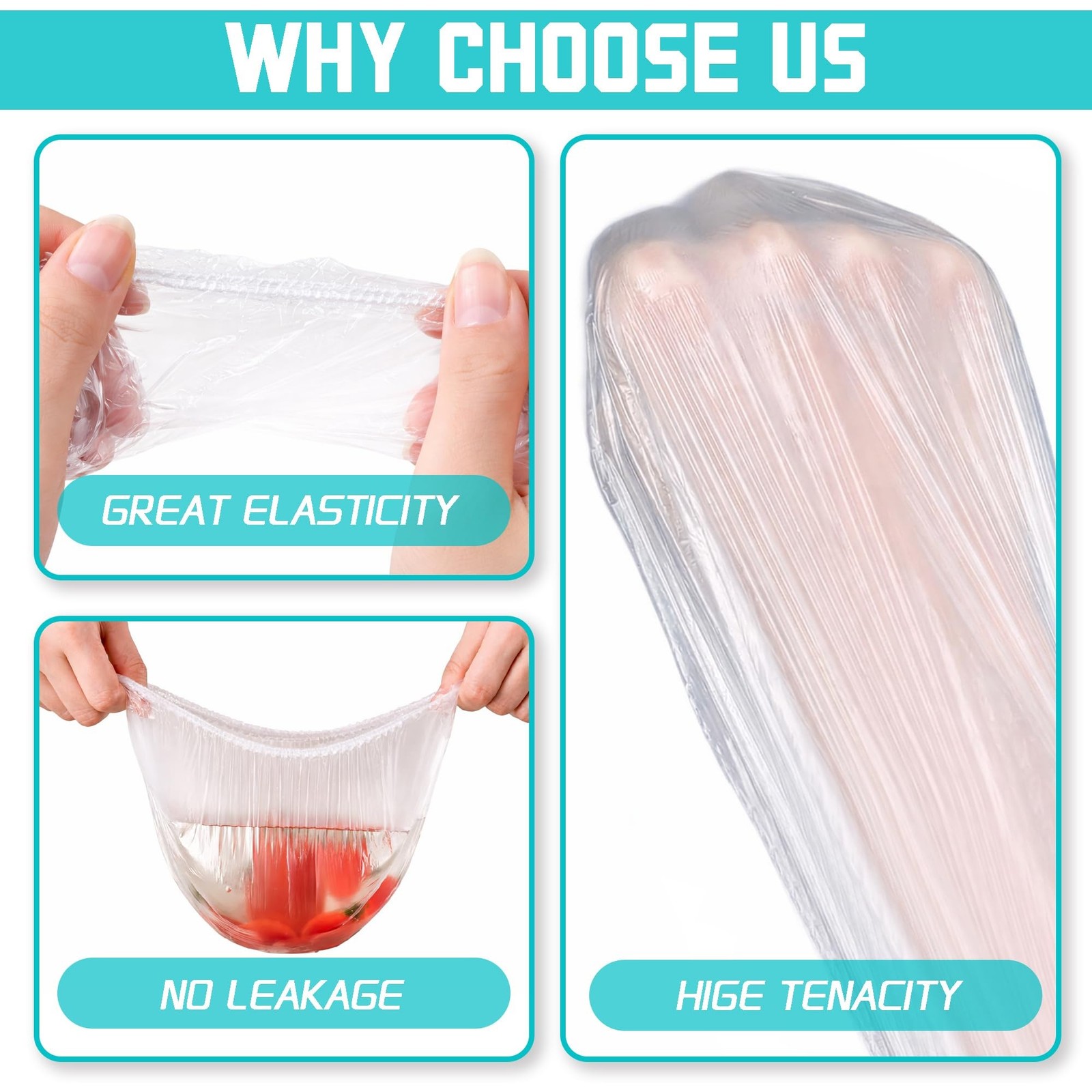 100 Pcs Disposable Shower Caps for Women & Men, Plastic Shower Cap Waterproof…