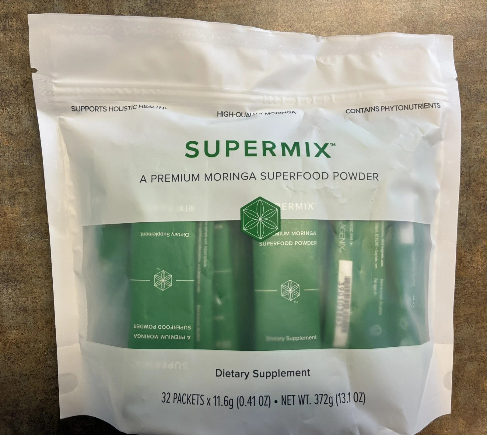 ISAGENIX SuperMix Moringa Superfood Powder 32 Packets Exp 1/2027 – New/Sealed!