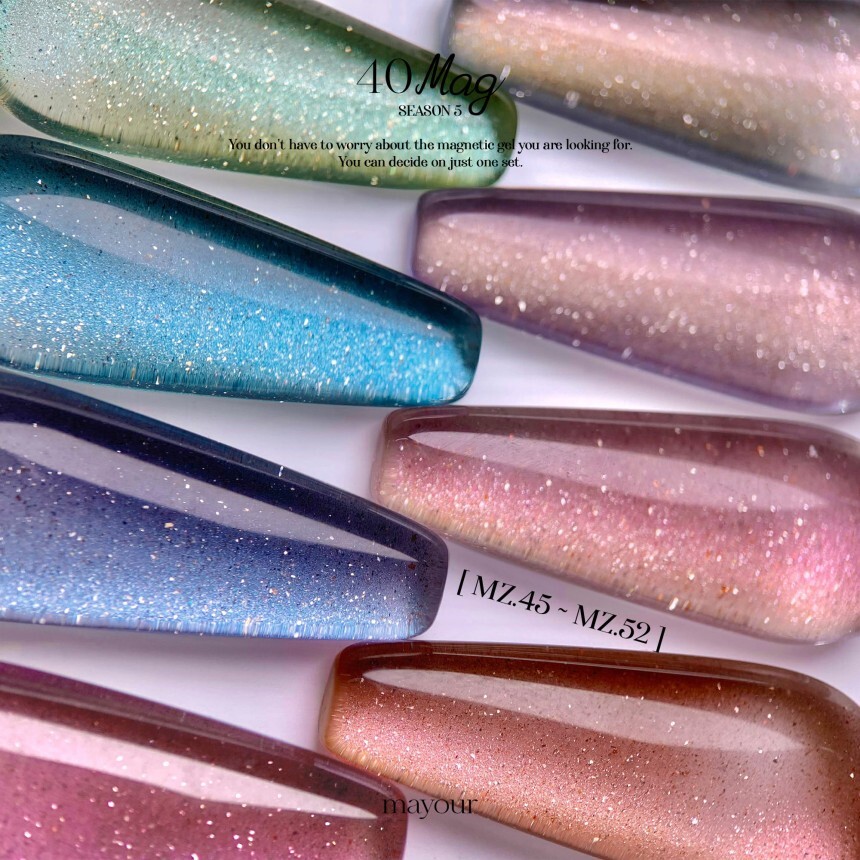 Mayour Magnetic Gel The Collector Season 5 8ml 40 Colors Nail Polish K-Beauty