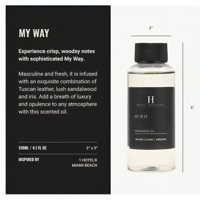 USA SELLER, SEALED MY WAY, Hotel Collection Essential Oil Diffuser Scent 120mL
