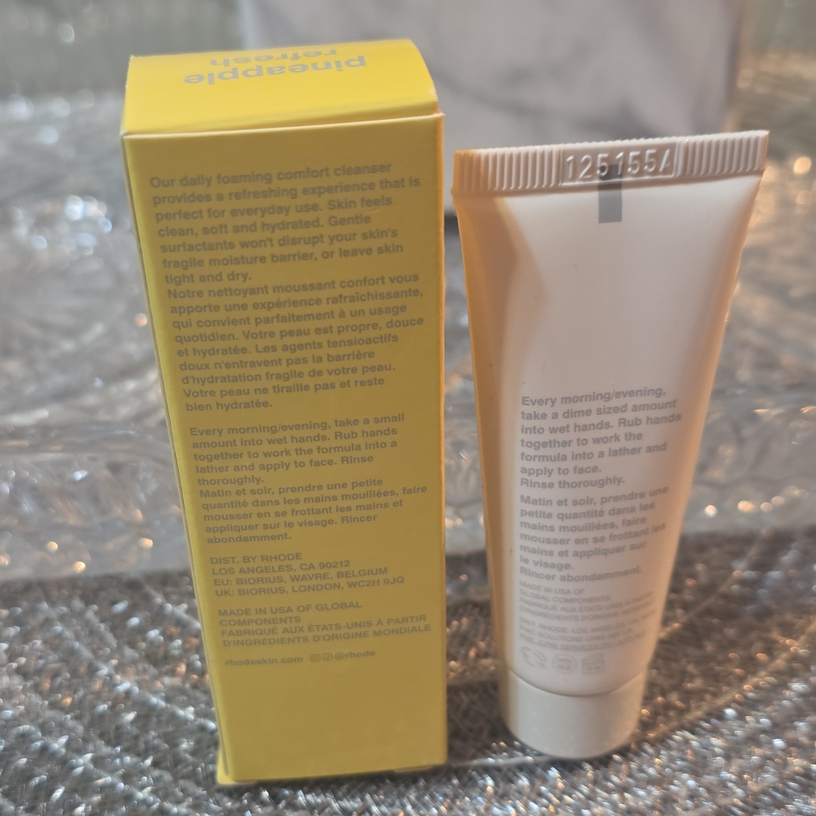 rhode Pineapple Refresh PGA Daily Foaming Face Cleanser Mini 20 mL/0.67 fl oz