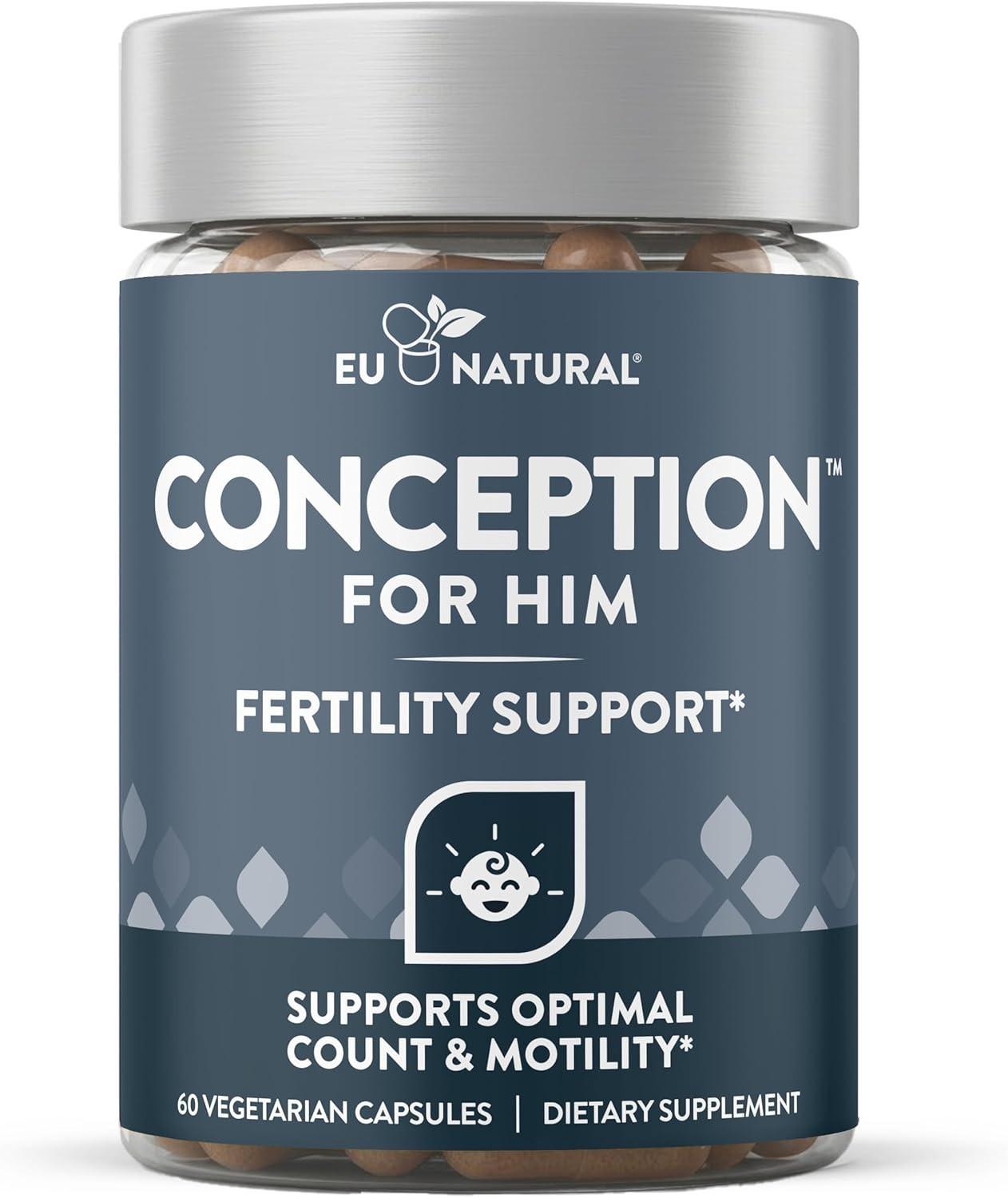Eu Natural Conception for Him – Male Fertility Supplements with Ashwagandha, Fol