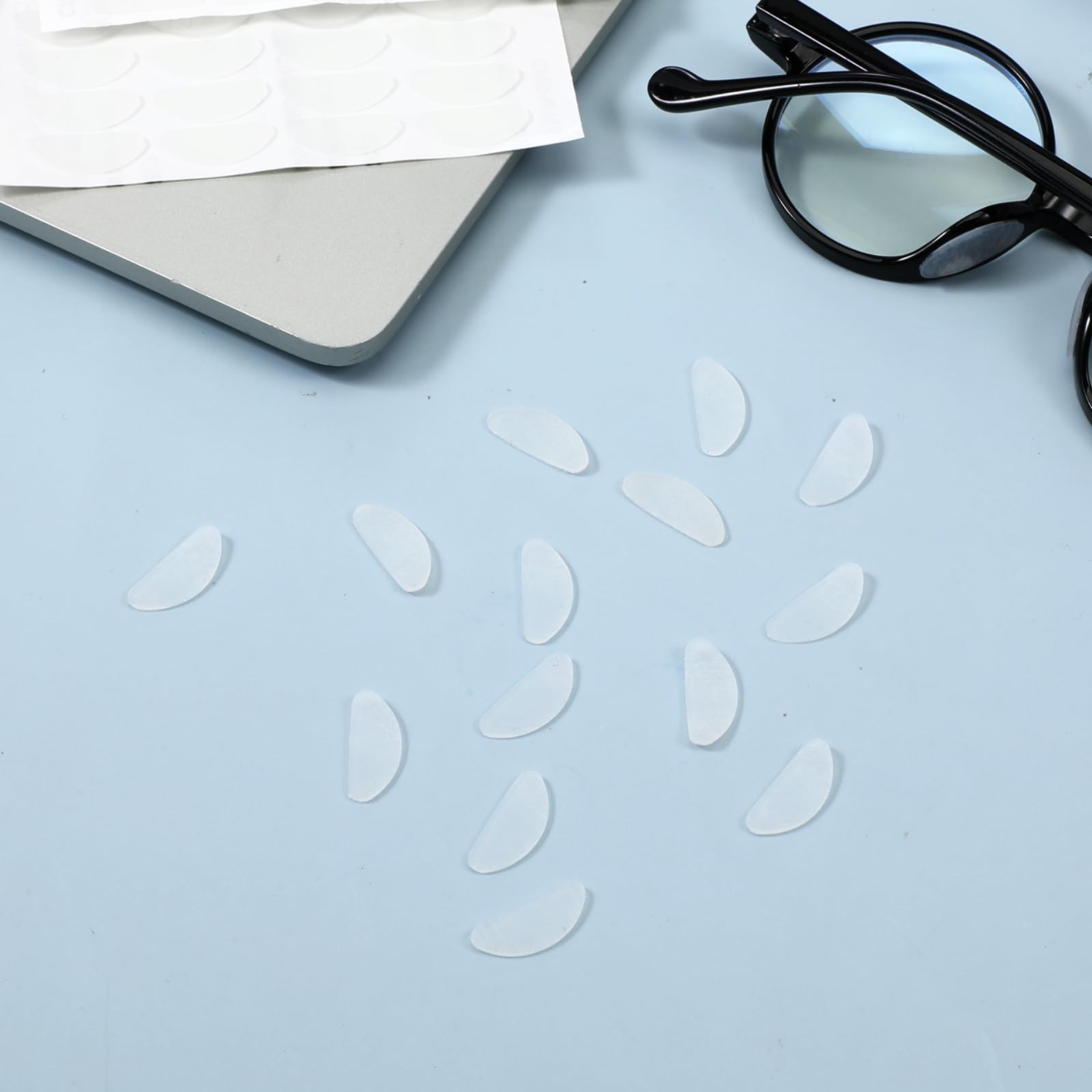 30 Pairs Clear Eyeglasses Nose Pads Anti-Slip Soft Glasses Transparent