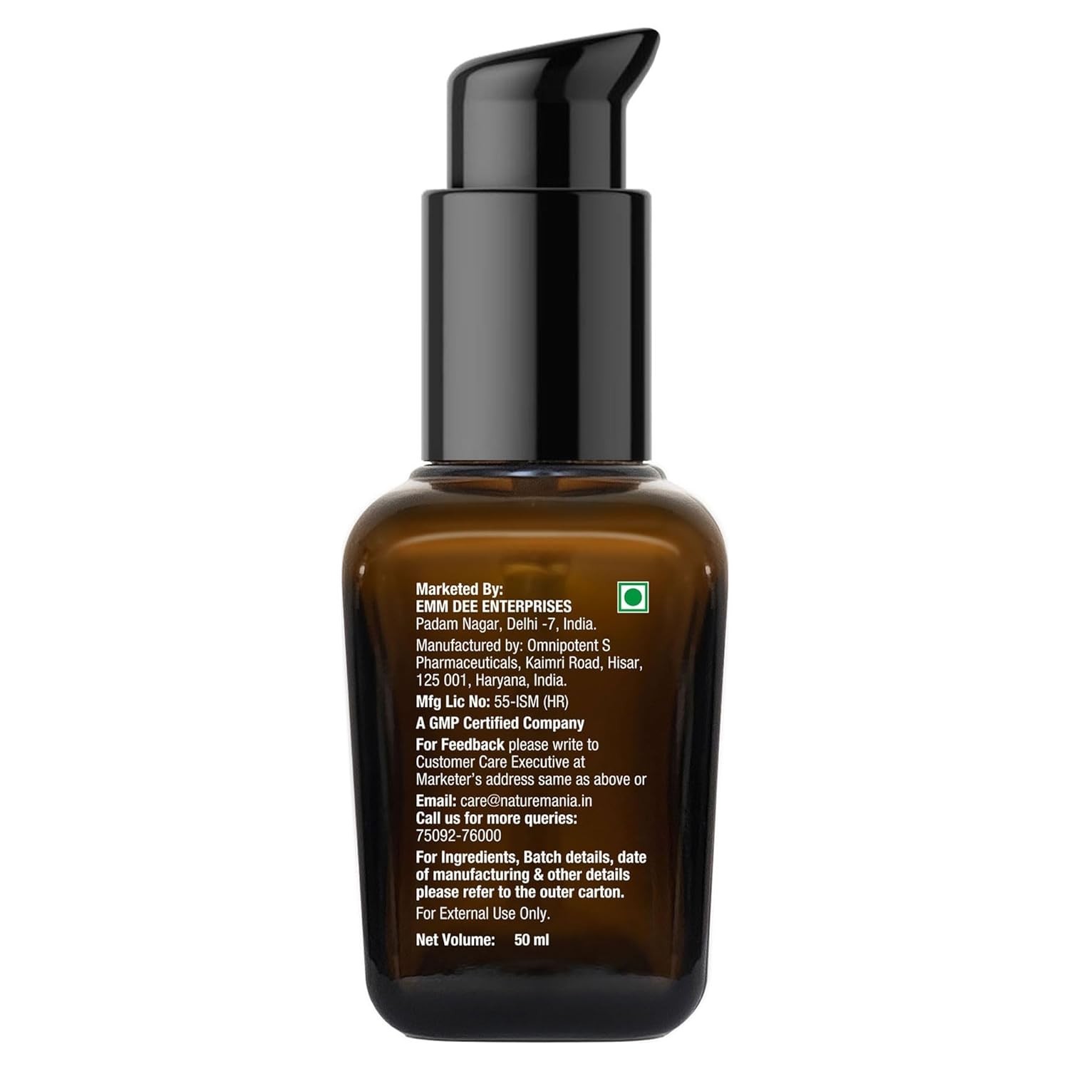 NATURE MANIA Lift-Up Oil for Men, Ayurvedic Body Massage Oil, Ashwagandha 50ml
