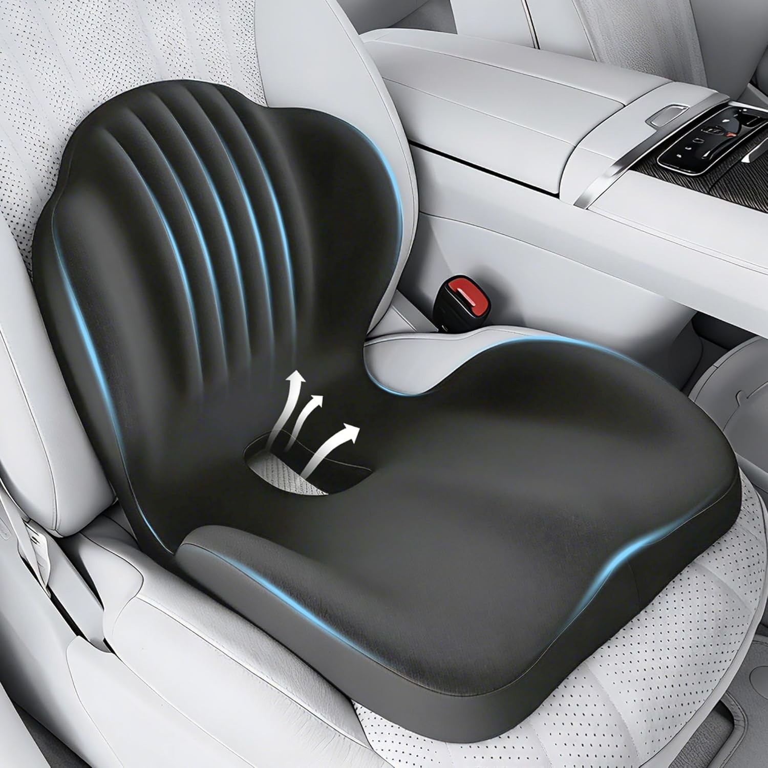 Seat Cushion for Office Chair and Car, L-Shaped Ergonomic Seat Cushions,Memor…