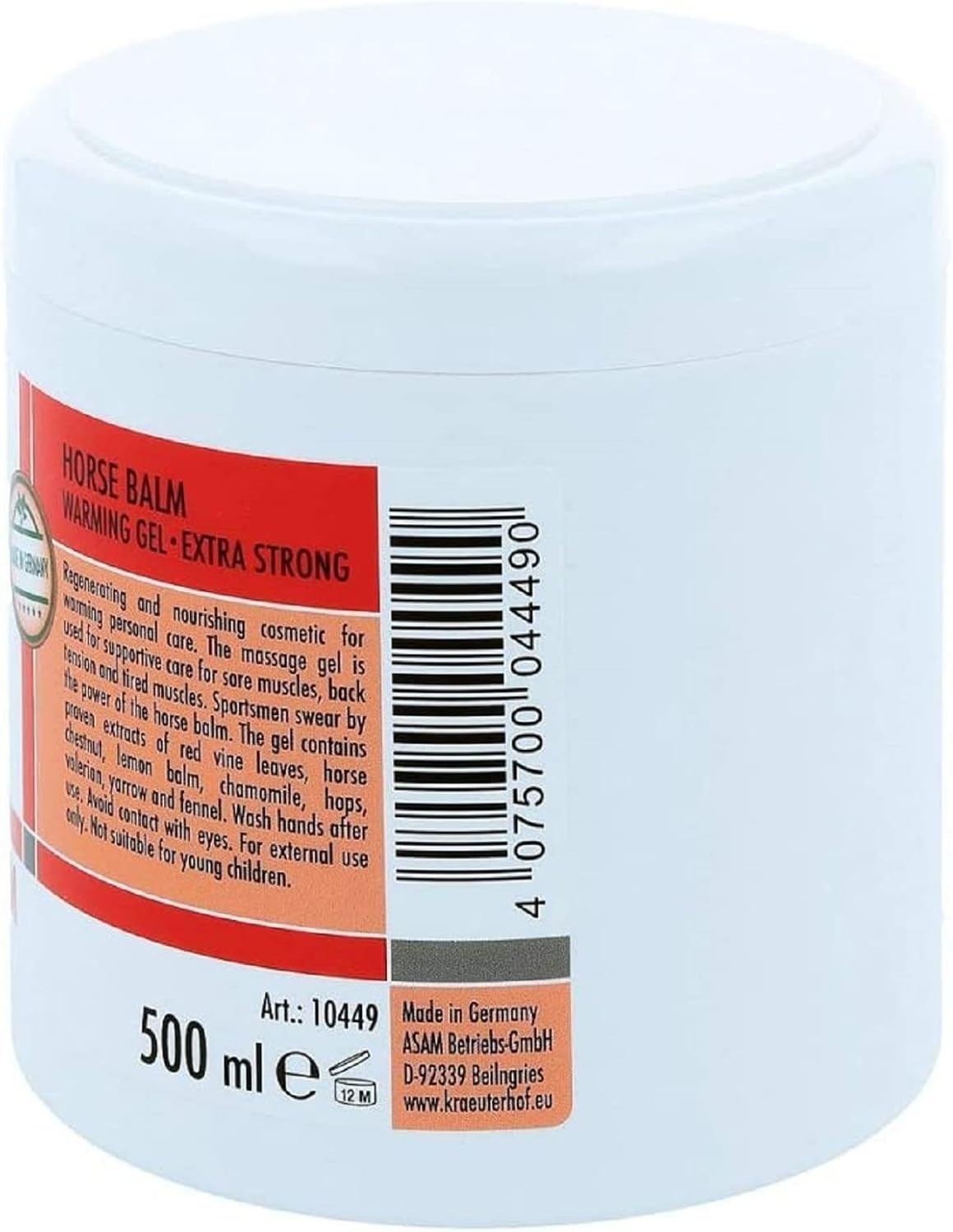 Massage Gel for Muscle Tension & Joint Pain with Warming Effect 16.9 Oz