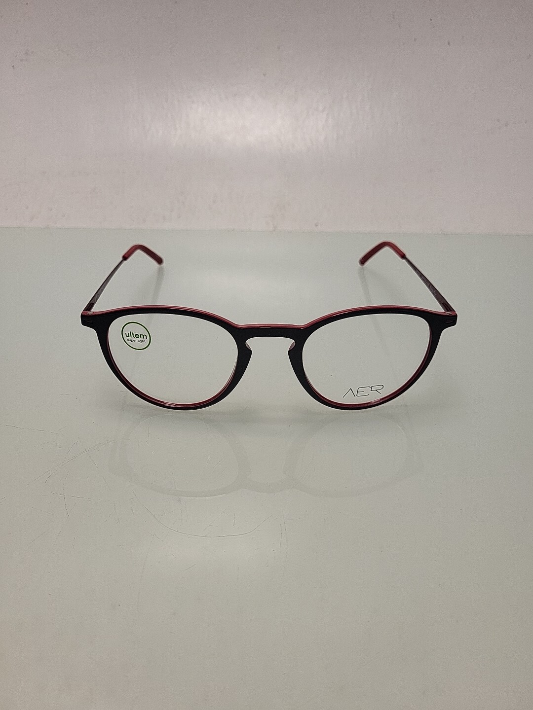 AER Ultem A7031 Black/Red Eyeglasses