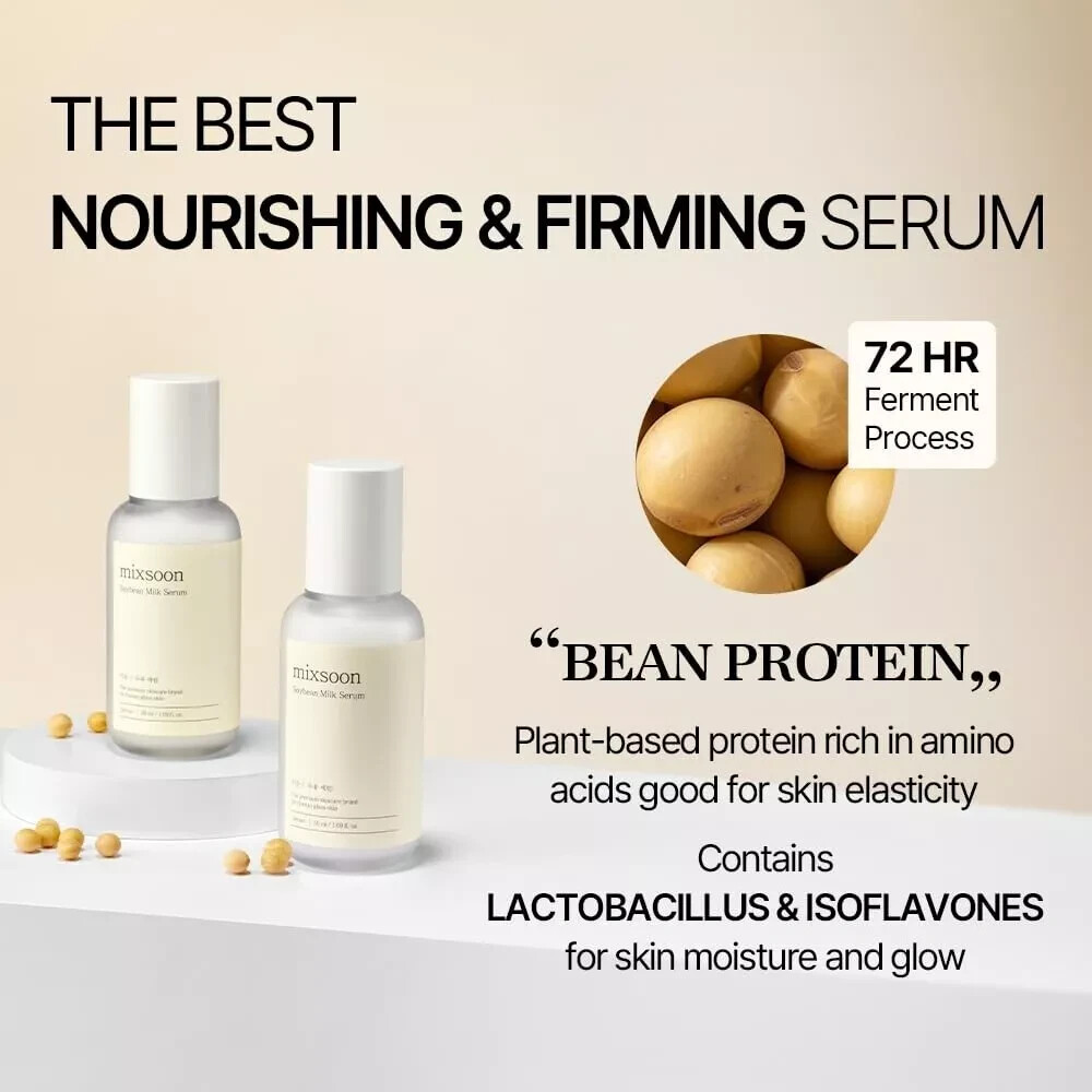 MIXSOON Bean Essence #2 – Soybean Milk Serum 50ml / 1.7oz – New In Box Fresh