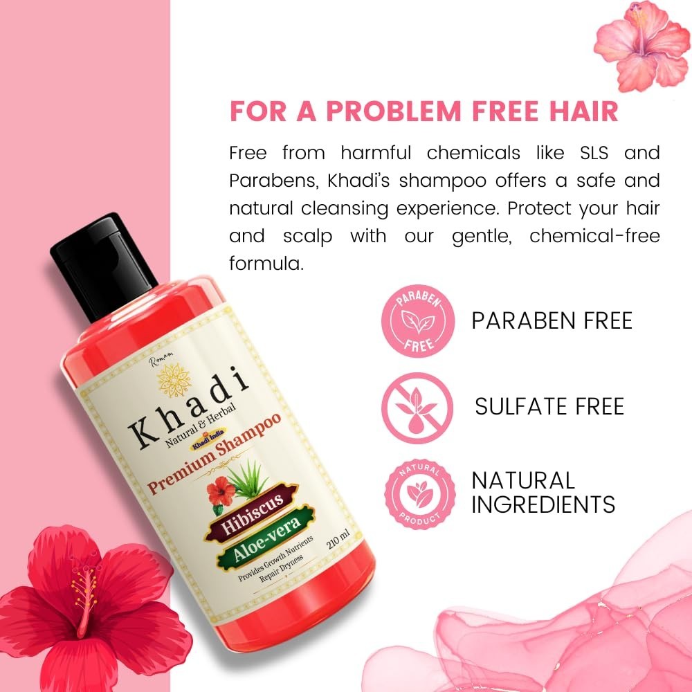 Khadi Natural Herbal Shampoo 210ml Hair Care Sulfate Free Multi Variant