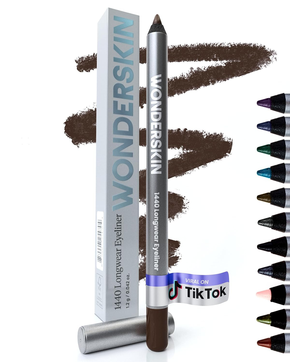 Eyeliner Pencil, 1440 Longwear Brown Eyeliner Pencil – Waterproof, S