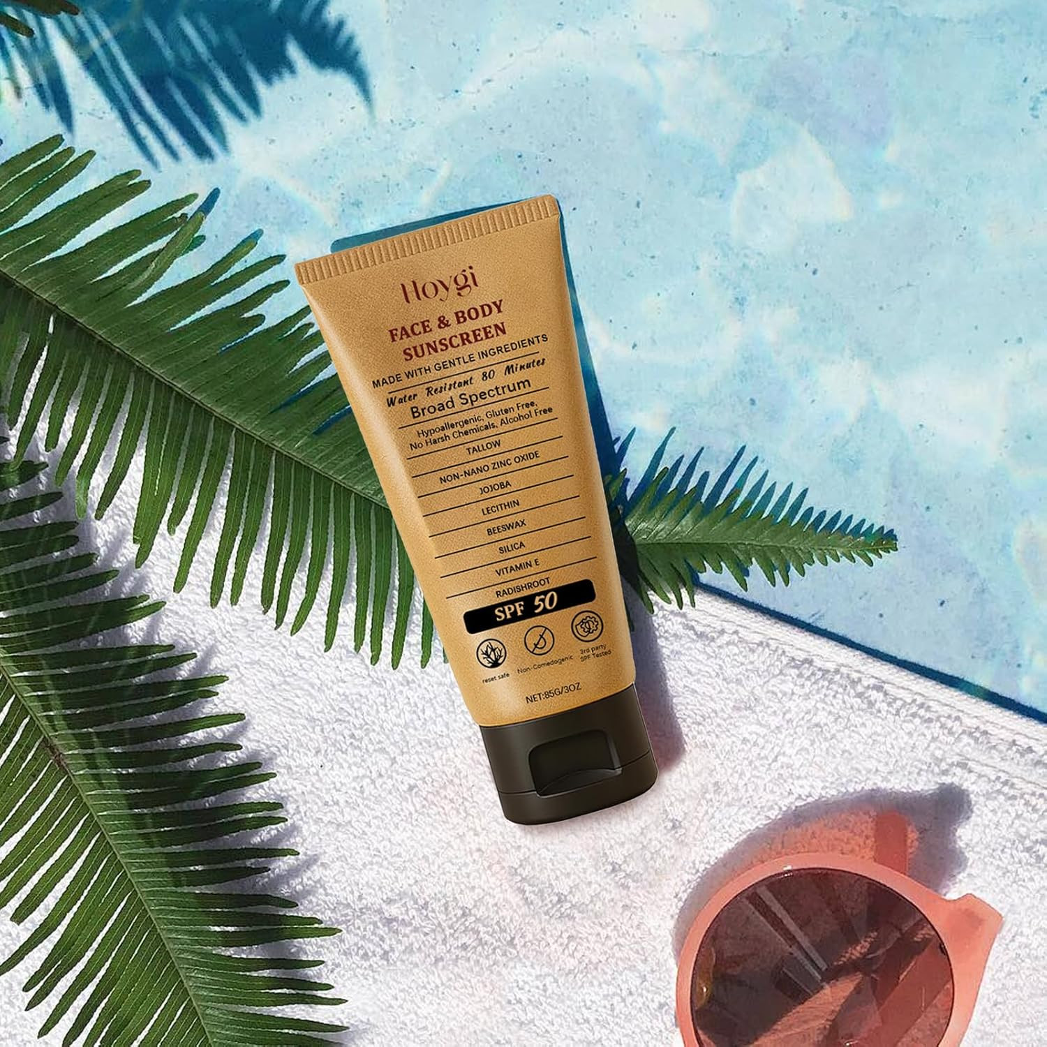 Beef Tallow Sunscreen Natural Mineral Beef Tallow & Zinc Oxide Sunscreen SPF 50