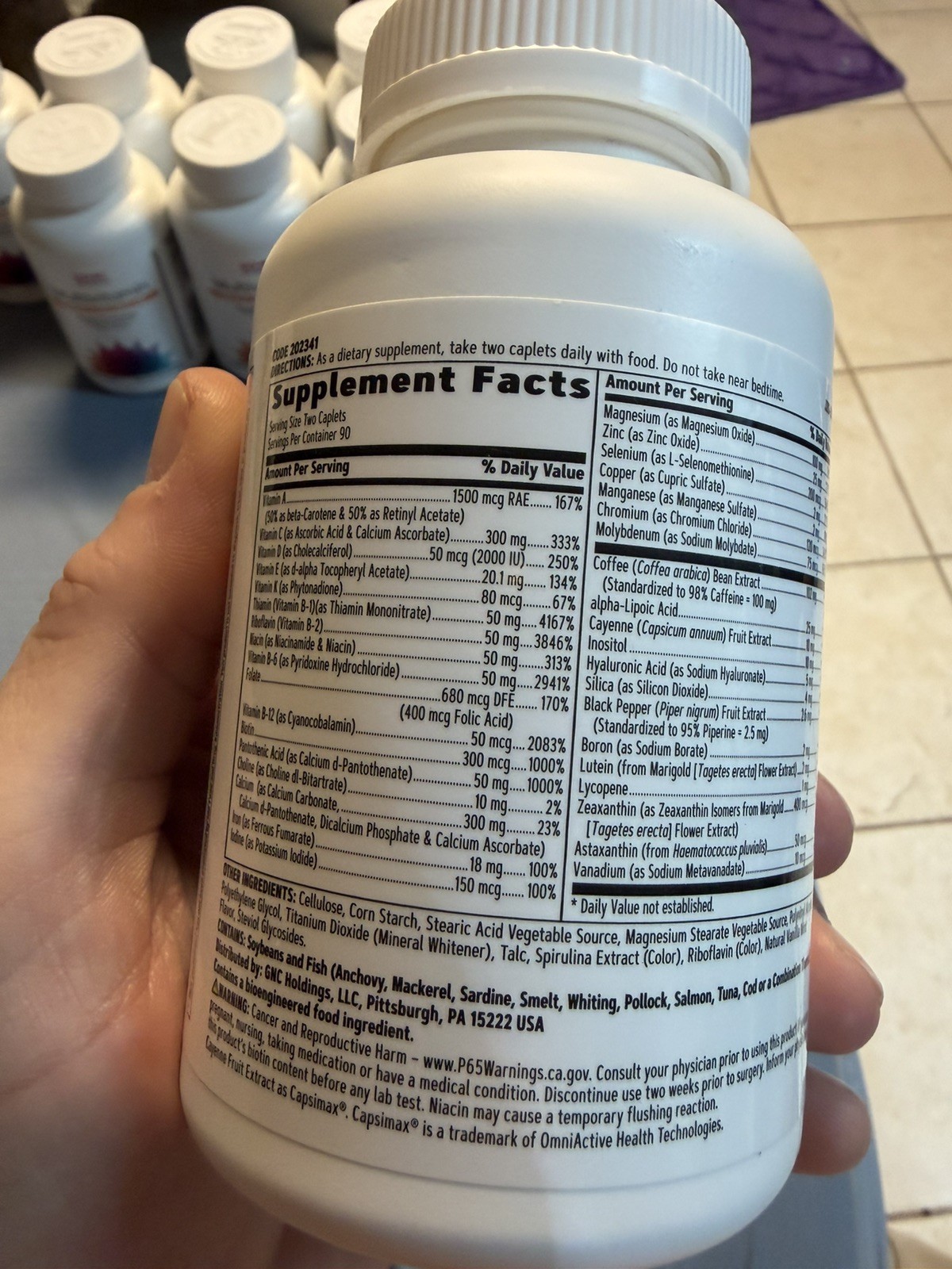 1 -Bottle GNC Women’s Energy & Metabolism Time-Release Multivitamin, 180 Tablets