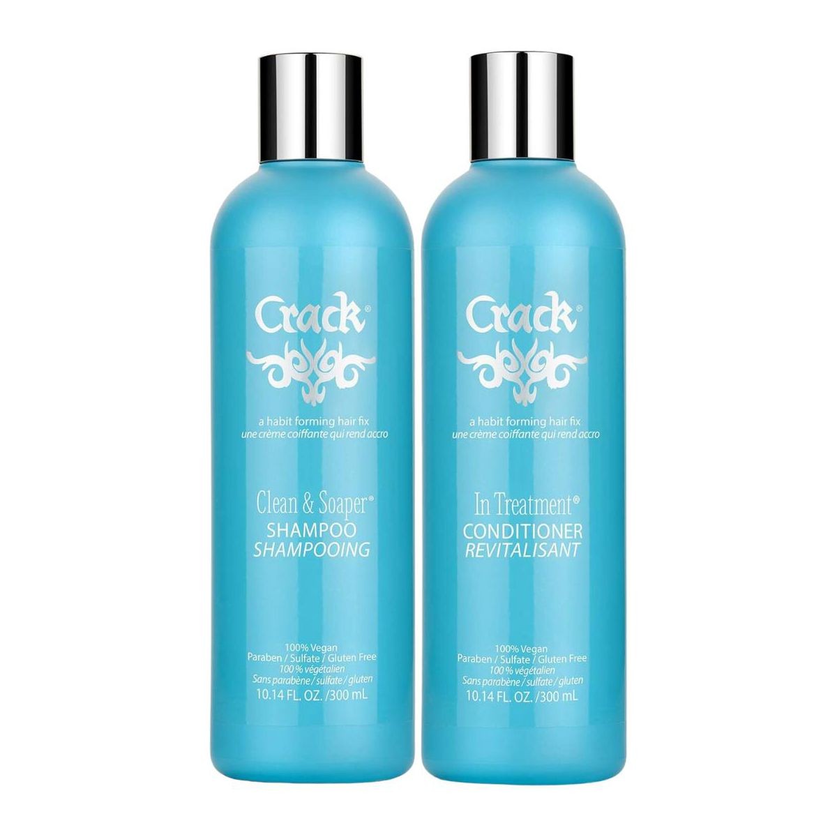 CRACK CLEAN &SOAPER SHAMPOO 10 fl oz + IN TREATMENT CONDITIONER 10 fl oz -set