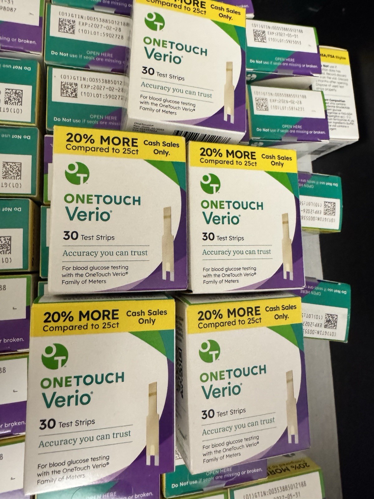 150—— Yes 150ct OneTouch Verio Test Strips exp 2027